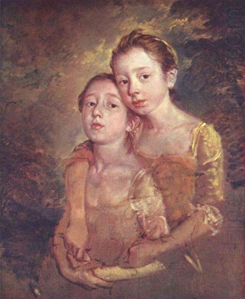 Two Daughters with a Cat, Thomas Gainsborough